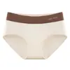 Estilo Nuevo Otoño e Invierno Algodón Amigable con la Piel Sin Costuras Algodón Puro en la Entrepierna Cintura Media-Alta de Mujer Entrepierna Extendida Algodón Transpirable Ropa Interior para Mujer