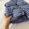 Chaleco Espeso para Niños 2025 Otoño e Invierno Marca de Moda para Niñas Uniforme Escolar Cuadros Bebé Niño Pequeño Chaleco Chaqueta Cálido