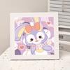 Animación de Dibujos Animados Nueva Pintura de Diamantes Kuromi DIY Juguetes de Pintura de Diamantes Hechos a Mano para Niños con Marco de Fotos Mesa Regalo