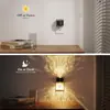 Luz de Noche de Proyección GY207 Modelo Lente de Diamante Luz Cálida Atmósfera Proyección de Cielo Estrellado Enchufe Sensor Luz de Noche Personalización