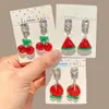 Novos Brincos de Clipe Perfurados para Crianças, Brincos Fofos do My Little Pony, Brincos de Desenho Animado da Moda para Meninas, Pingentes para Meninas