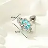 Hensen Estrella Dulce Pista Saturno Amor Circonita Tornillo de Doble Cabeza Acero de Titanio Clavo para Cartílago Auricular Pendientes Piercing de Alta Gama para Chicas