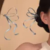 [Encanto Antiguo] Nuevo Pasador de Flor de Perlas con Lazo de Cinta Estilo Chino Pasador de Pelo con un Diseño Elegante y Encanto Antiguo