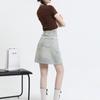 Falda Corta de Mezclilla Anti-Exposición de Cintura Alta para Mujer, Estilo Delgado de Verano 2026 Nuevos Pantalones Falda, Pantalones Falda de Corte A, Media Falda Ajustada a la Cadera