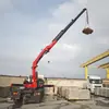 Grúa de Brazo Plegable de 10 Toneladas Grúa Móvil Montada en Camión Grúa Articulada Hidráulica para Camión Grúa Montada en Camión Pequeño y Mediano