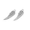 1.3g Transfronterizo DIY Patrón Plata Antigua Alas de Ángel Vintage Aleación Caja de Regalo Accesorios Llavero Pulsera Collar