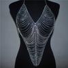 Amazon Fashion Hot Selling Multi-Layer Borla Arame Arnês Sutiã Corpo Corrente Boate Baile Exagerado Senhoras Corpo Corrente