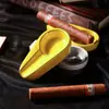 Cenicero nuevo para cigarros, creativo, personalizado, de cerámica elegante, portátil para viajes al aire libre y uso en el hogar