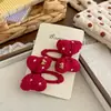 Acessórios de Cabelo Infantis de Urso Bordado Feitos à Mão, Scrunchies de Bolinhas, Elásticos de Cabelo Fofos para Meninas, Cordas de Cabelo, Presilhas de Cabelo com Laço