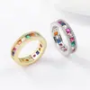 Anillos Populares Transfronterizos, Anillos Sencillos de Circonita Incrustada con Diamantes, Suministro Directo de Fábrica, Anillos Listos para Enviar, Joyería de Nicho de Lujo Ligero al por Mayor