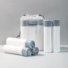Bolsa de basura blanca portátil con cordón grueso, clasificada para el hogar, automática, para cocina, dormitorio, grande, de plástico.