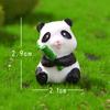 Novo Panda Pequeno Fofo Travesso Micro Paisagem Jardinagem Pequenos Ornamentos Acessórios Criativos para Decoração de Bolo de Mesa
