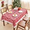 Toalha de Mesa Retangular Floco de Neve Natal Branco Festa de Casamento Decoração de Feriado Toalha de Mesa Adequada para Piquenique ao Ar Livre