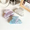 Pinza para el Cabello de Tamaño Mediano con Textura de Acetato de Diamantes Tachonados, Pinza para el Cabello Estilo Bm de Sujeción Media, Pasador Lindo y Elegante para Sujetar Coletas Altas