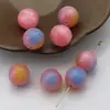 Resina Fantasma Dorada Gradiente Imitación Ojo de Gato Cuentas DIY Pulsera de Cuerda Trenzada Hecha a Mano Collar Cuentas Sueltas Accesorios para Cuentas