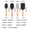 Set de peines para masaje del cuero cabelludo con mango de madera de haya y peine rizador para mujeres, uso doméstico, rodillo rizador de madera para cabello largo, personalizado por el fabricante