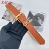 Cinto Feminino de Alta Qualidade 3cm Novo Designer Xiaohongshu Moda Versátil Fivela de Pino Estilo Coreano Tendência