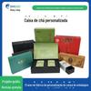 Fabricante de embalagem de caixa de presente de chá personalizada Conjunto completo de bolsa flip-top de alta qualidade com envelope Hot Stamping Caixa de chá Caixa de presente vazia