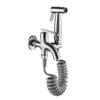 Acero inoxidable 304 Lavadero para mopa Grifo rociador multifuncional de una entrada y dos salidas Grifo de lavadora de doble propósito Grifo de balcón