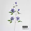 Colgante de Pared Artificial de Flor de Clemátide para Decoración de Hotel, Restaurante, Hogar, Enredadera Falsa de Clemátide