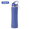 Copo Térmico de Aço Inoxidável Transfronteiriço com Canudo, Garrafa de Cintura Fina, Conserva Frio, Anti-Queda, Copo Portátil a Vácuo de Mão