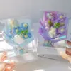 Bouquet de Flores de Hilo para el Día de San Valentín Transfronterizo Caja de Regalo Decoración de Escritorio Flor de Pompon Regalo de Cumpleaños para Novia Venta al por Mayor