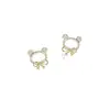 Nuevos Pendientes de Oso de Perla Elegantes de Moda Diseño de Nicho Femenino Moda Dulce Exquisitos Creativos Versátiles Regalo