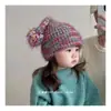 Gorros para Niños en Otoño e Invierno, Lindos y Súper Lindos Gorros de Punto con Bola de Pelo para Niños y Niñas, Gorros de Lana Cálidos para Bebés con Protección para los Oídos