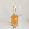 Venta al por mayor, botella de vino pequeña de cristal blanco transparente de 50 ml, subenvase sellado, botella de vino blanco, botella de vidrio, botella de vino vacía