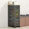 Estante Extraíble para Almacenamiento de Frutas y Verduras para Cajón de Gabinete de Cocina Sin Instalación Requerida Estante de Almacenamiento Multicapa Móvil Debajo del Fregadero para Platos y Tazones