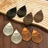 Pendientes de madera más vendidos en Amazon transfronterizos moda europea y americana exagerados geométricos huecos de madera suministro directo de fábrica