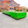 Carro de Plataforma Extendido para Uso en Taller, Transporte de Tubos de Acero y Tablas de Madera, Vehículo sin Rieles con Iluminación Nocturna, Carro Eléctrico de Plataforma Plana con Ruedas de Goma