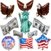Globo de Papel de Aluminio Águila Tridimensional Transfronterizo Globo Estatua de la Libertad Dólar Globo de Fiesta Decoración Tridimensional