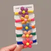 Elástico de Borracha Infantil Headband de Desenho Animado Aveludado Prendedor de Cabelo de Menina Headband Não Machuca Cabelo Anel de Toalha Corda para Rabo de Cavalo de Menininha
