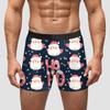 AliExpress Amazon Transfronterizo Regalo de Navidad Año Nuevo Ropa Interior para Hombre Seda de Leche Cintura Media Alta Elasticidad Alta Transpirables Pantalones Cortos