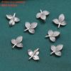Plata de ley S925 hojas vajra mortero palabra de la suerte doble flor clip zakiram accesorios retro DIY materiales hechos a mano