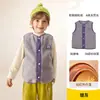 Chaleco de forro polar para niños, unisex, nueva prenda exterior de otoño/invierno, chaleco cálido para bebés, chaleco de otoño e invierno
