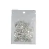 Lote Misto de 10.000 Mini Decorações para Nail Art Meia-Redondas Banhadas a Prata, Acessórios de Nail Art Pequenos Redondos com Fundo Plano de Yiwu