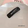 Pinza Sencilla para el Cabello Estilo Coreano, Pinza de Presión Plateada con Brillo Fino, Pinza Bb Minimalista de Moda, Pinza para Flequillo Lateral, Pasador de Moda para el Trayecto