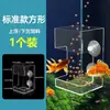 Alimentador pequeño para acuario, dispensador de comida para peces, previene la dispersión de la comida, anillo de alimentación para peces, acrílico transparente hundible