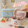 Bolsa de Maquillaje Dopamina Estilo Nuevo Color de Nicho Bloque de Color Gran Capacidad Portátil para Viaje Bolsa de Almacenamiento Cosmético Bolsa de Tocador