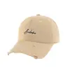 Gorra de Béisbol Estilo Coreano de Ala Ancha con Bordado de Letras Desgastada para Mujeres con Cabezota, Gorra de Pico Versátil de Marca de Moda para Adelgazar el Rostro para Hombres