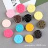 Pastel Sandwich Galletas Oreo Accesorios de Resina Accesorios para Tampón de Tinta Infantil Pegamento de Crema DIY Caja de Papelería