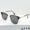 Gafas de Sol Retro de Medio Marco Sven Niche Protección UV Cuadradas Versátiles Gafas de Sol Transfronterizas Moda Sven Al por Mayor Espejo