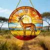 Adornos redondos colgantes temáticos de animales de acrílico transfronterizos, adecuados para uso en interiores y exteriores como atrapasoles