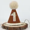 Chapéu de Aniversário de Bebê Fofo Transfronteiriço Verde Claro Chapéu Pontudo de Meio Ano Chapéu de Decoração de Festa de Aniversário Decoração de Local Venda por Atacado