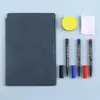 Cuaderno de pizarra blanca portátil borrable A5 pizarra pequeña bloc de notas de escritorio tablero de mensajes tablero de escritura para notas borrables