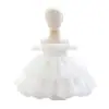 Vestido Formal de Princesa para Niñas 2026 para Niños Pequeños, Atuendo de Presentación con Falda Voluminosa de Flores 3D, Vestido de Piano, Atuendo de Dama de Honor para Pasarela