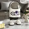 Lixeira Astronauta Desenho Animado Tampa Basculante Balde de Armazenamento de Mesa Enfeites Domésticos Balde de Limpeza de Chão Balde de Higiene para Crianças