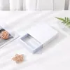 Caja de suspensión de película de PE, caja de embalaje para anillo, pulsera, collar y joyería, caja de joyería simple tipo funda, hecho a medida